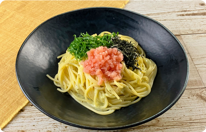 大葉とたらこのパスタ
