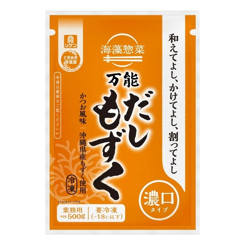 海藻惣菜 万能だしもずく かつお風味（冷凍）
