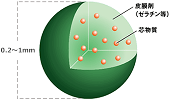 マイクロカプセル（商品名「リケビーズ®」）