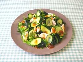 サラダチキンとわかめのサラダ