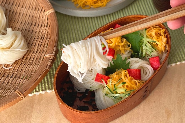 そうめん弁当もお子さまに人気です