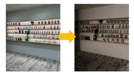 昨年のライトダウン実施の様子（理研ビタミン本社）