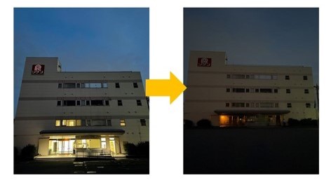 昨年のライトダウン実施の様子（草加工場）