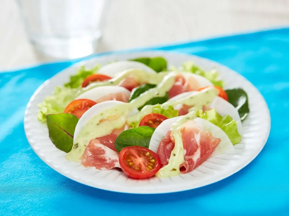 大根と生ハムのミルフィーユ風サラダ 大根と生ハムのミルフィーユ風サラダ