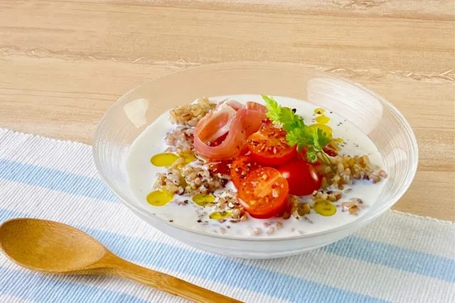 冷製スープごはんの写真