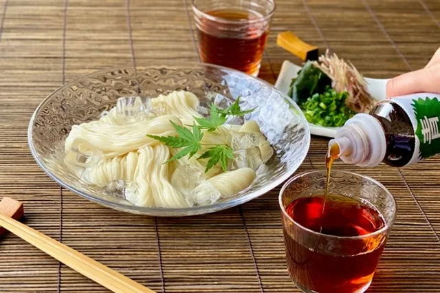 めんつゆ+ノンオイルドレッシングでさっぱり新感覚 青じそのそうめんつゆの写真