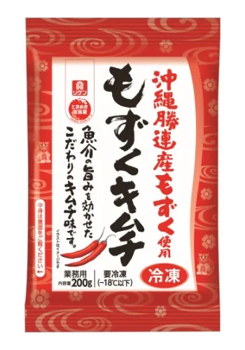 ピリ辛もずくキムチのまぐろユッケ