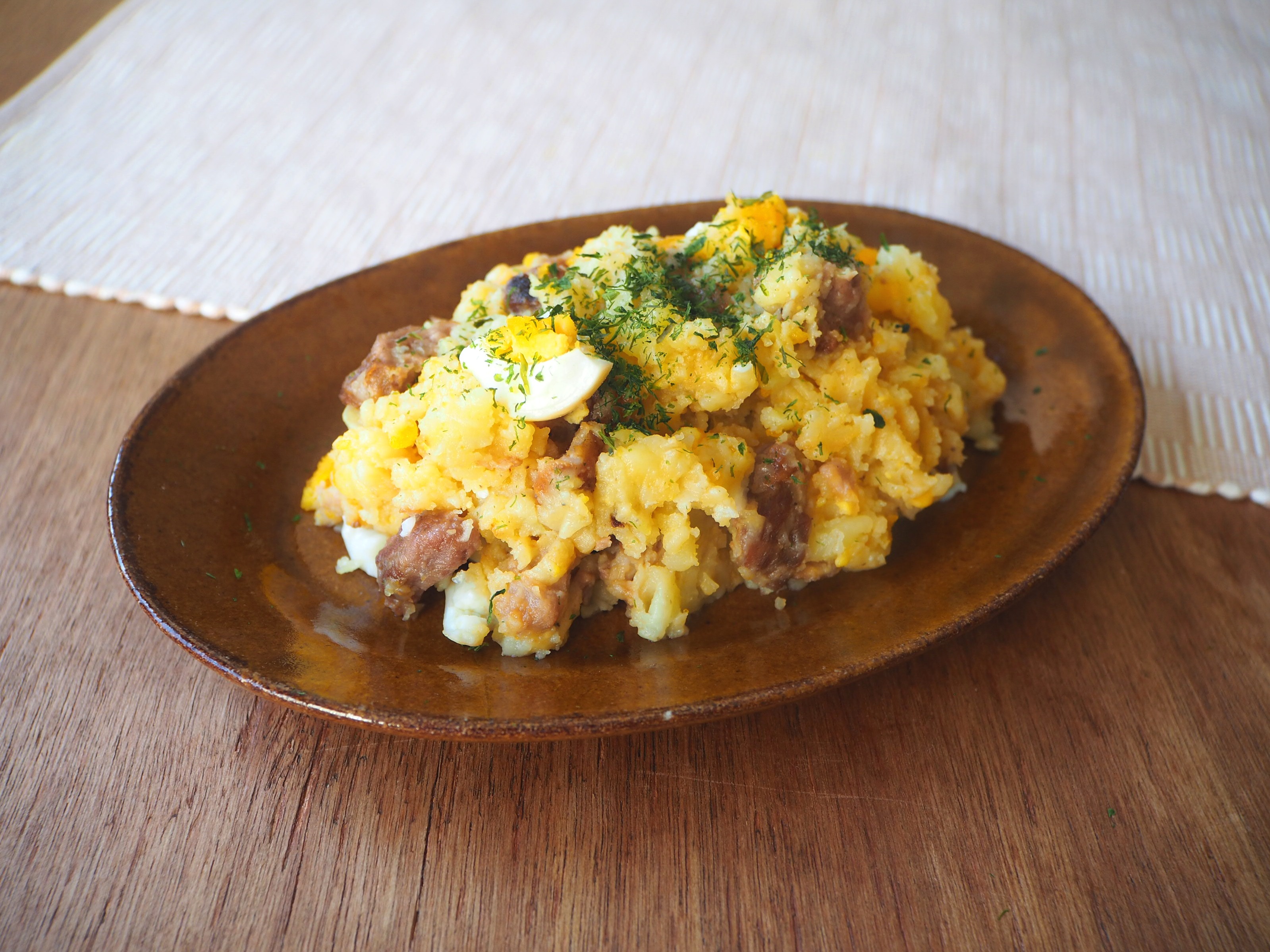 青じそ角煮のポテトサラダ 青じそ角煮のポテトサラダ