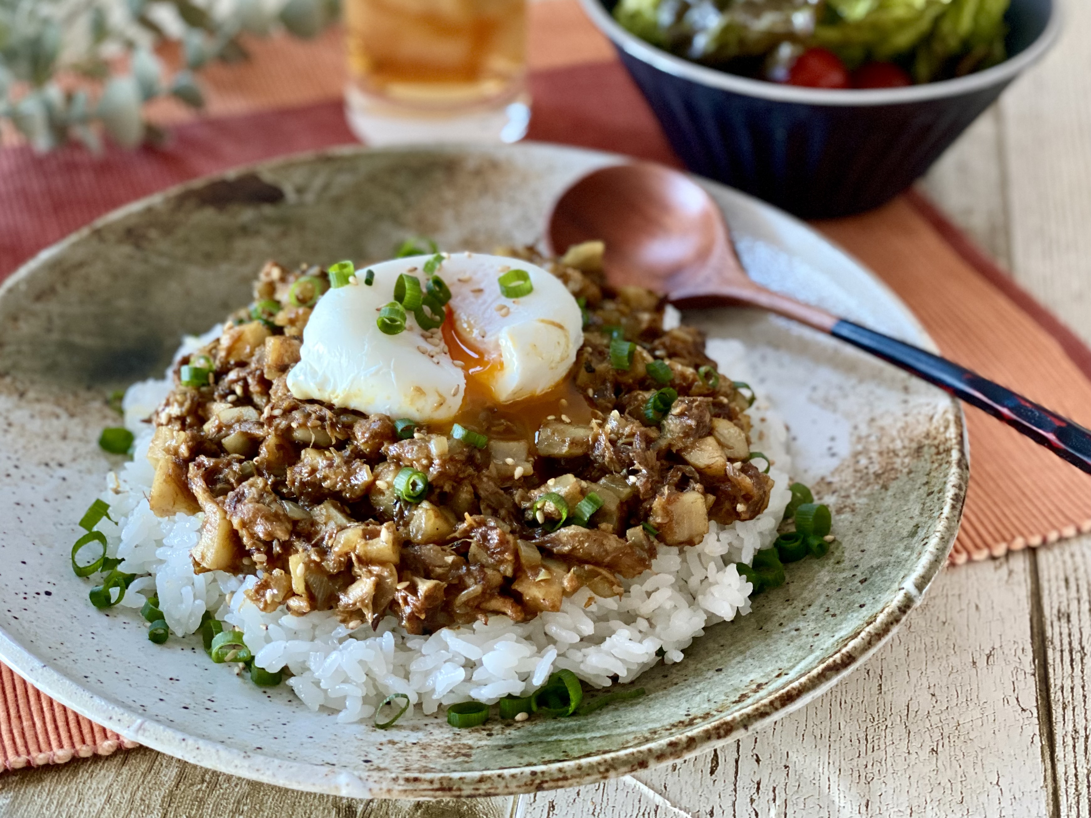 サバ缶とれんこんの和風キーマカレー サバ缶とれんこんの和風キーマカレー