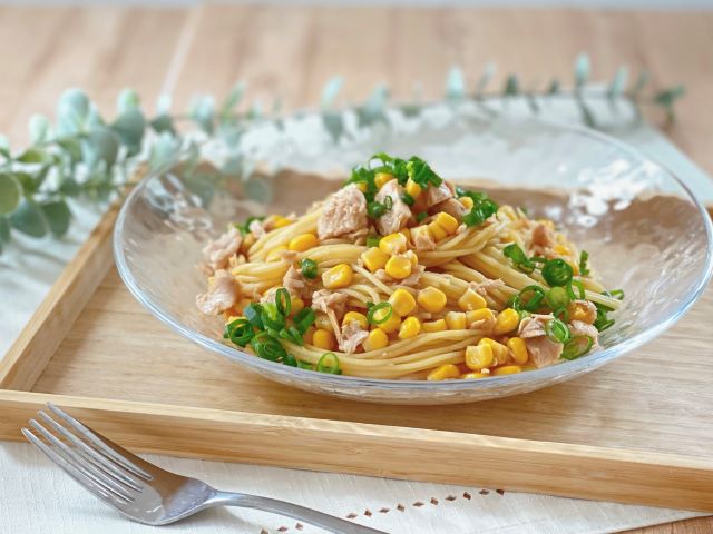 ツナとコーンの冷たい和風パスタサラダ ツナとコーンの冷たい和風パスタサラダ