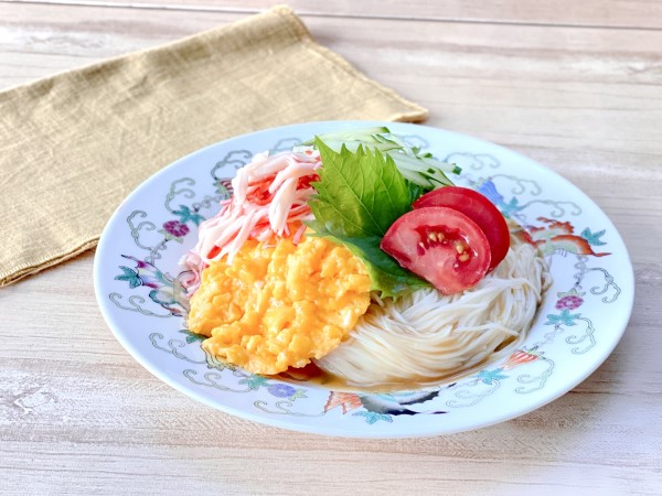 冷やし中華風サラダそうめん