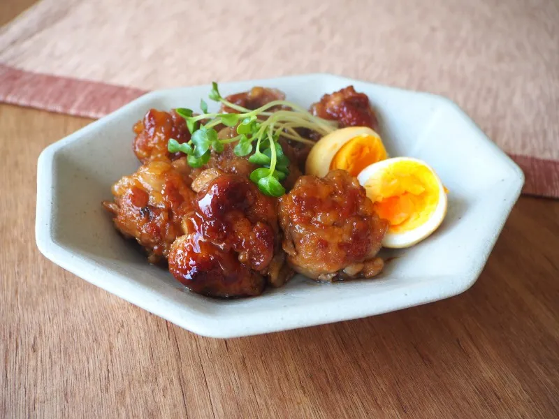 『リケンのノンオイル 青じそ』使用レシピ「豚こまの青じそ角煮」