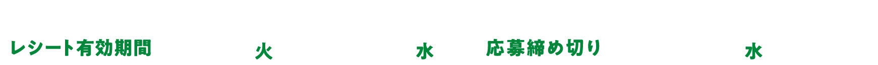 レシート有効期限11/1(火)~11/30(水)応募締め切り11/30(水)23:59まで