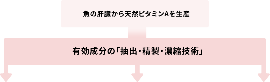 魚の肝臓から天然ビタミンAを生産