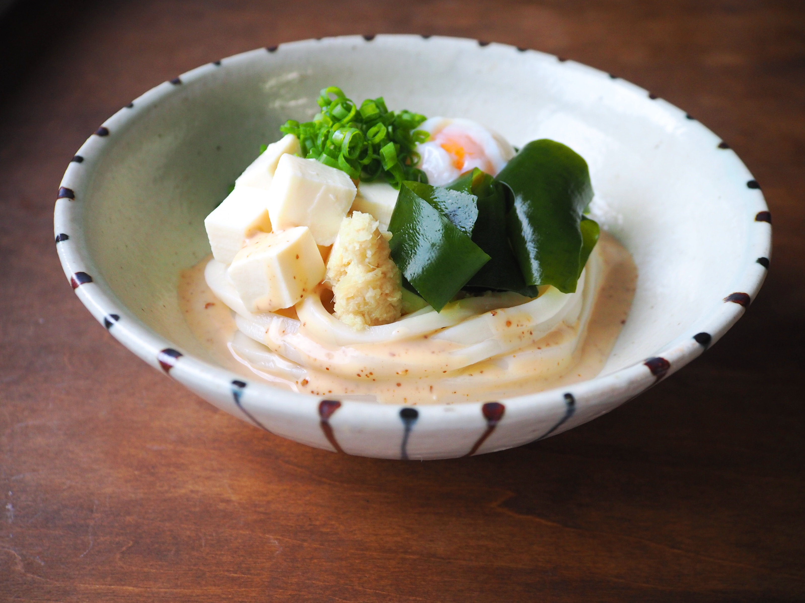 ぶっかけ豆腐うどん（温）