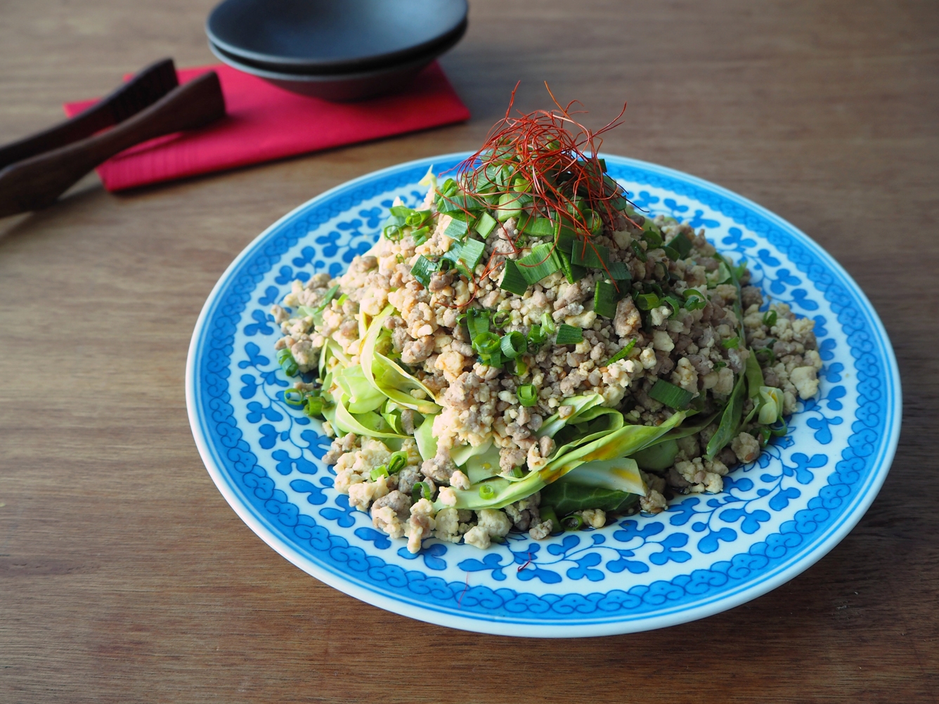 キャベツの高野豆腐入り肉サラダ キャベツの高野豆腐入り肉サラダ