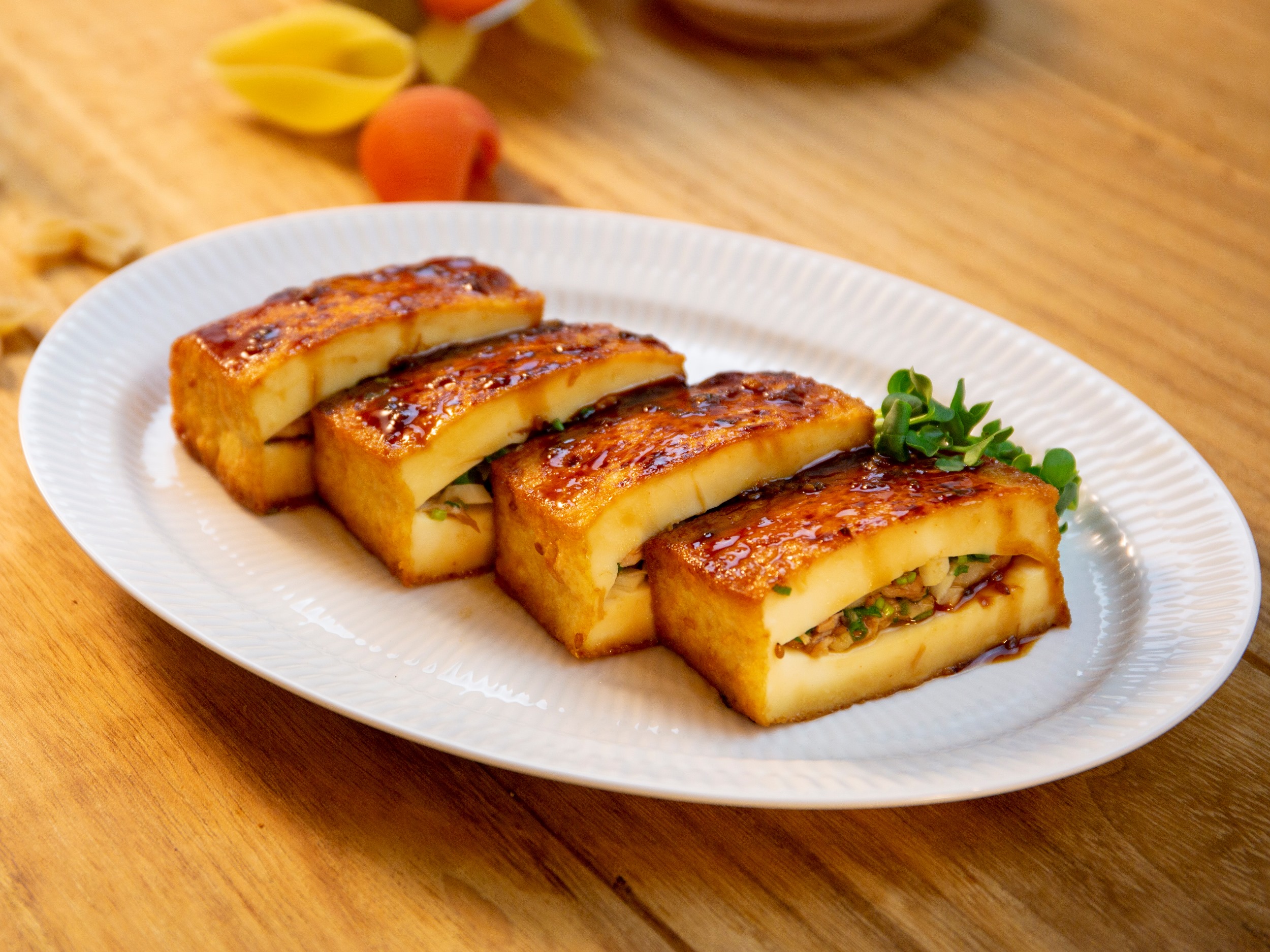 厚揚げのはさみ焼き 厚揚げのはさみ焼き